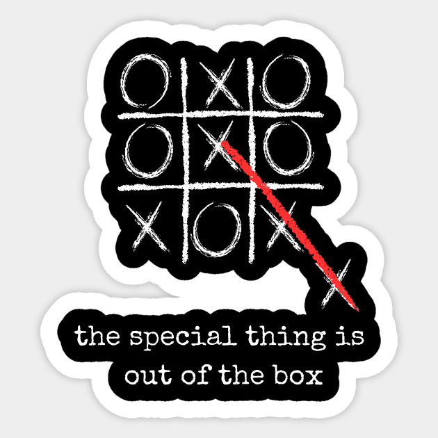 Out Of The Box Sticker by JW Noah